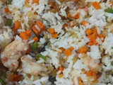 Arroz chino con camarones