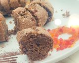 A picture of step 3 of Sooji Cake.