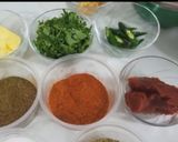 A picture of step 1 of Moong daal thalli.