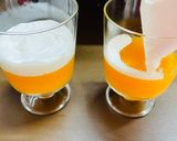 A picture of step 5 of Orange jelly with creamy fruit delight.