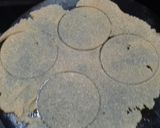 A picture of step 2 of Oats puri chhat.