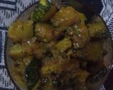 A picture of step 4 of Pumpkin ki sbji.