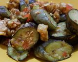 Foto langkah ke 6 dari resep Terong Tahu Tempe Kriuk Balado Pedas Gurih.