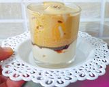 A picture of step 4 of Dalgona Coffee Shrikhand Shots.