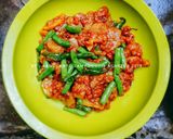 Foto langkah ke 5 dari resep Tumis Baby Buncis Daging Giling.
