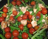 A picture of step 7 of 15 minute, one pan, salmon frittata.