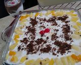 A picture of step 1 of Fruit Cocktail Custard #CookpadFruits #FunWithFruits.
