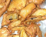 A picture of step 3 of Egg plant(baingan) pakore.