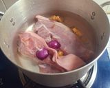 Hình bước làm 1 của món Rau cải cay cuốn tôm thịt