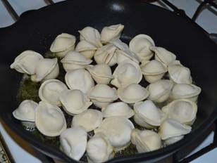 Жареные Пельмени На Сковороде Фото
