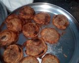 A picture of step 12 of Doudh Gokul pitha-famous in bengal.