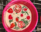 Une image de l'étape 7 de Flans aux tomates cerises.
