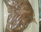 A picture of step 1 of Tomahawk steak.