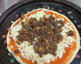 Gambar langkah 2 resipi Bulgogi Beef Nachos Pizza.
