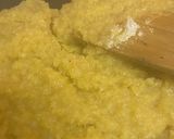 A picture of step 4 of Mango coconut ladoo with condensed milk.