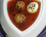 A picture of step 8 of Green Masala Chicken Meatballs With Boiled Eggs.