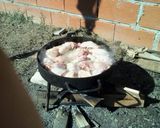 Foto del paso 1 de la receta: Pollo con verduras al disco y cervezas