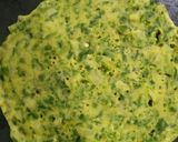 A picture of step 4 of Spinach pan cake with gram flour.