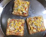 A picture of step 4 of Paneer Chilli Toast.