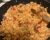 Foto langkah ke 6 dari resep Nasgor Lup chong dan Telur (Resep No.102).