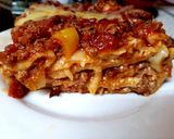 A picture of step 8 of My 3 Layer lasagne 😘.