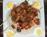 A picture of step 10 of Chicken shashlik..