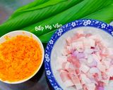 Hình bước làm 3 của món Thịt ba chỉ kho củ nghệ và lá nghệ