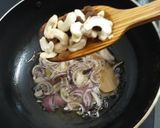 A picture of step 1 of Kashmiri pulao.