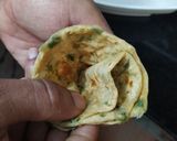 A picture of step 9 of Spring onion cones.