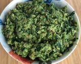 A picture of step 3 of Wild garlic pesto - vegan.
