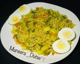 A picture of step 5 of Indomie Stir Fry.