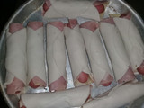Salchichas envueltas a mi manera