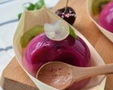 Foto langkah ke 5 dari resep Buah Naga Longan PUDDING.
