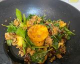 A picture of step 3 of Stir-Fried Tofu and Ground Pork with Basil (Pad Krapow Tofu Moo Sap).