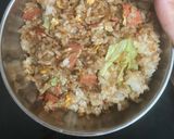 火腿蛋炒飯的食譜步驟1照片