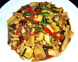 Foto langkah ke 8 dari resep Cumi Saus Teriyaki.