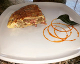 Foto del paso 6 de la receta: Esponjosa y deliciosa tortilla de champiñón, con jamón y tranchetes