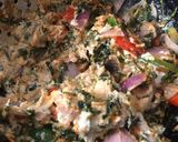 A picture of step 3 of Patiyala chicken.