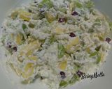 A picture of step 2 of Russian Salad Cold Sandwich.