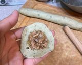 A picture of step 3 of Jade Soup Dumplings (Green Xiao Long Bao).