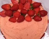 Foto langkah ke 8 dari resep Basic Cake with Strawberry Butter Cream.