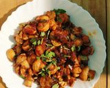 A picture of step 6 of Chilli garlic mushrooms.