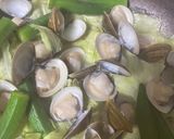 蛤蜊秋葵高麗菜的食譜步驟3照片
