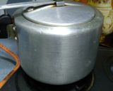 A picture of step 4 of Chakkara or Sweet Pongal.