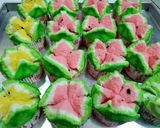 Foto langkah ke 5 dari resep Bolu Kukus Semangka Mekar Sempurna.