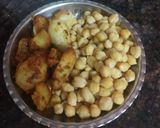अरबी और काबुली चने की सब्जी (arbi aur kabuli chane ki sabzi recipe in Hindi) रेसिपी चरण 2 फोटो