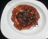 A picture of step 3 of Beetroot handvo.