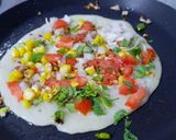 ચીઝ કોર્ન કેપ્સીકમ ઉત્તપમ (Cheese Corn Capsicum Uttapam Recipe In Gujarati) રેસીપી સ્ટેપ3ફોટો