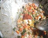 A picture of step 3 of Vadhareli khichadi.