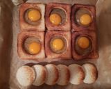 Pas rețetă Pâine prăjită cu ou ochi la cuptor 1 fotografie
